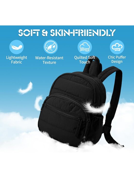 Women\'s 02-black Lightweight Adjustable Straps Large Capacity Bookbag main image 4